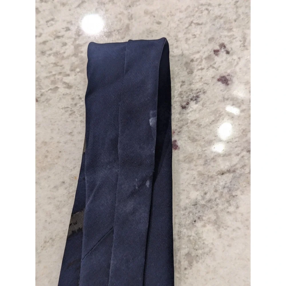 VTG World Wildlife Fund WWF Mens Wolf Tie 90s Nature Animals Winter Conservation